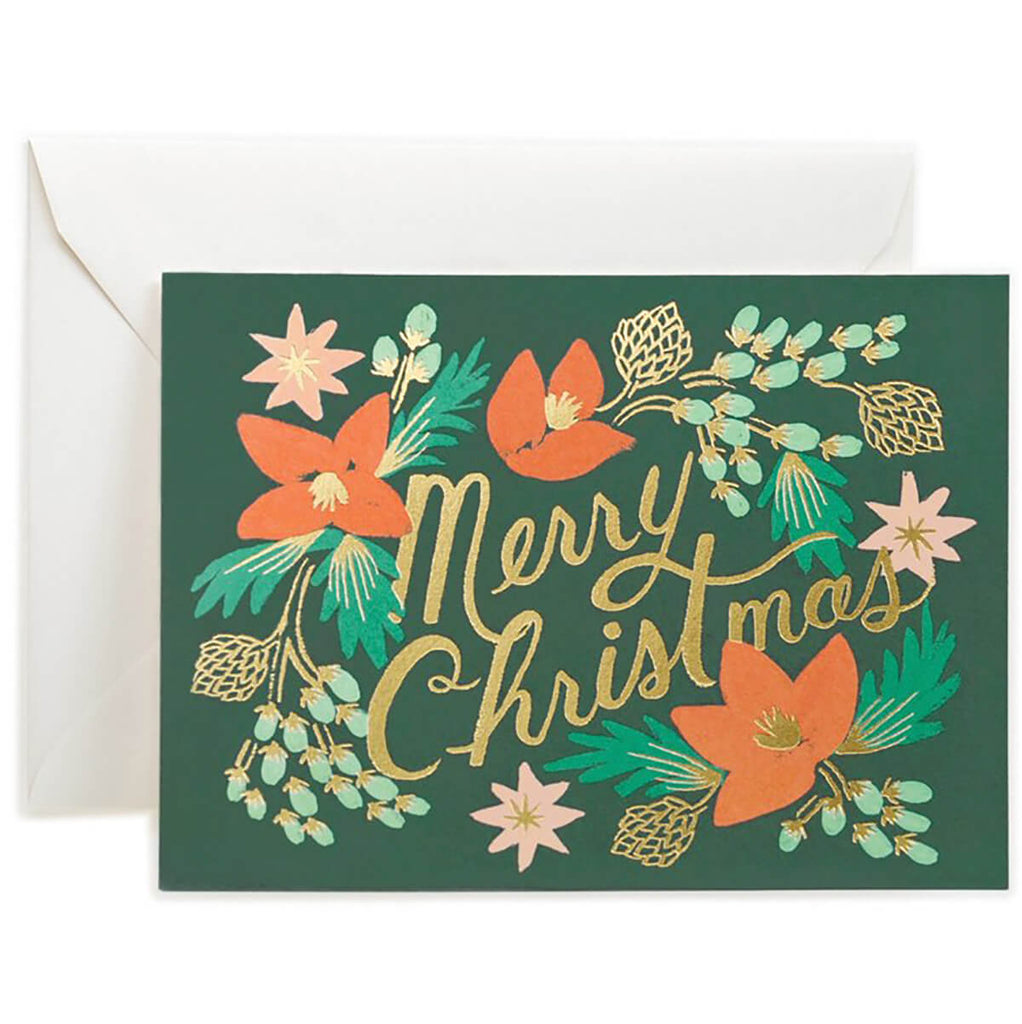 Wintergreen Christmas Greetings Card By Rifle Paper Co.