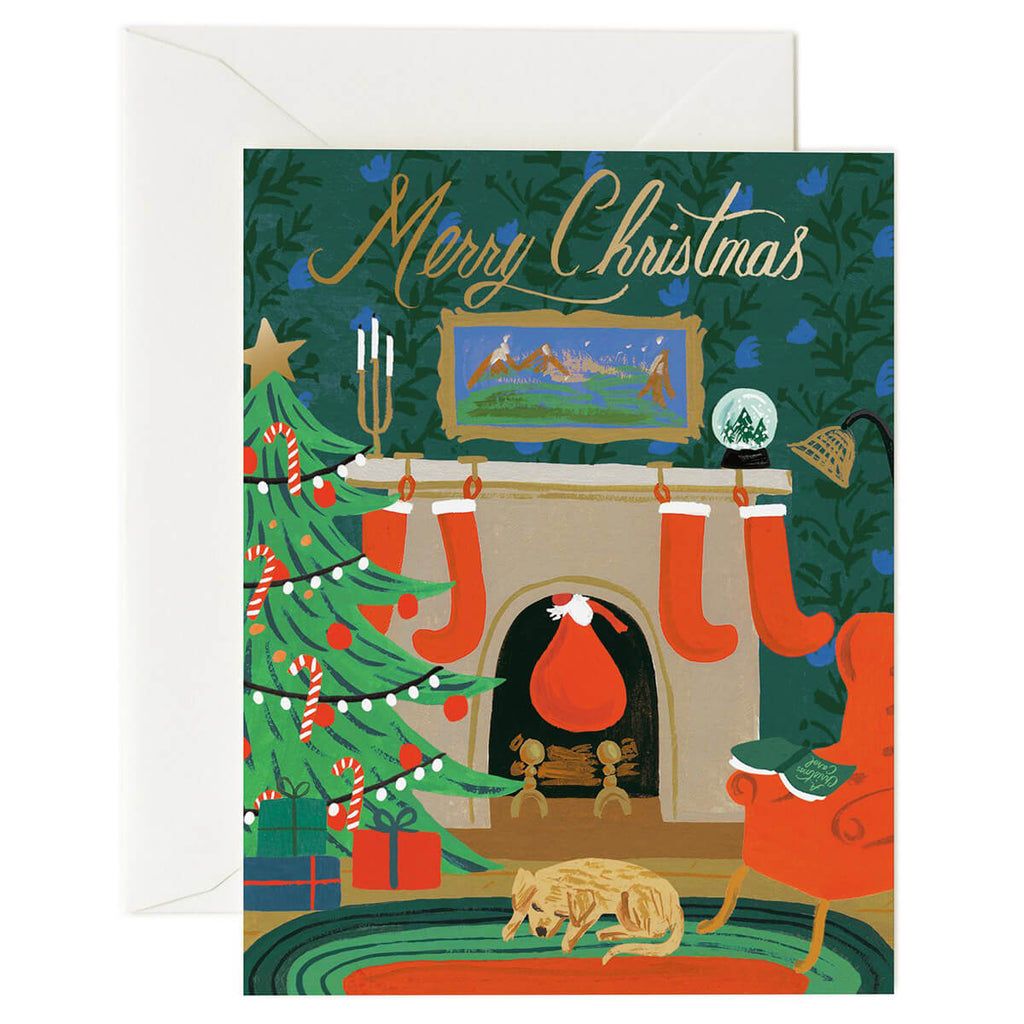 Christmas Eve Scene Christmas Greetings Card By Rifle Paper Co.