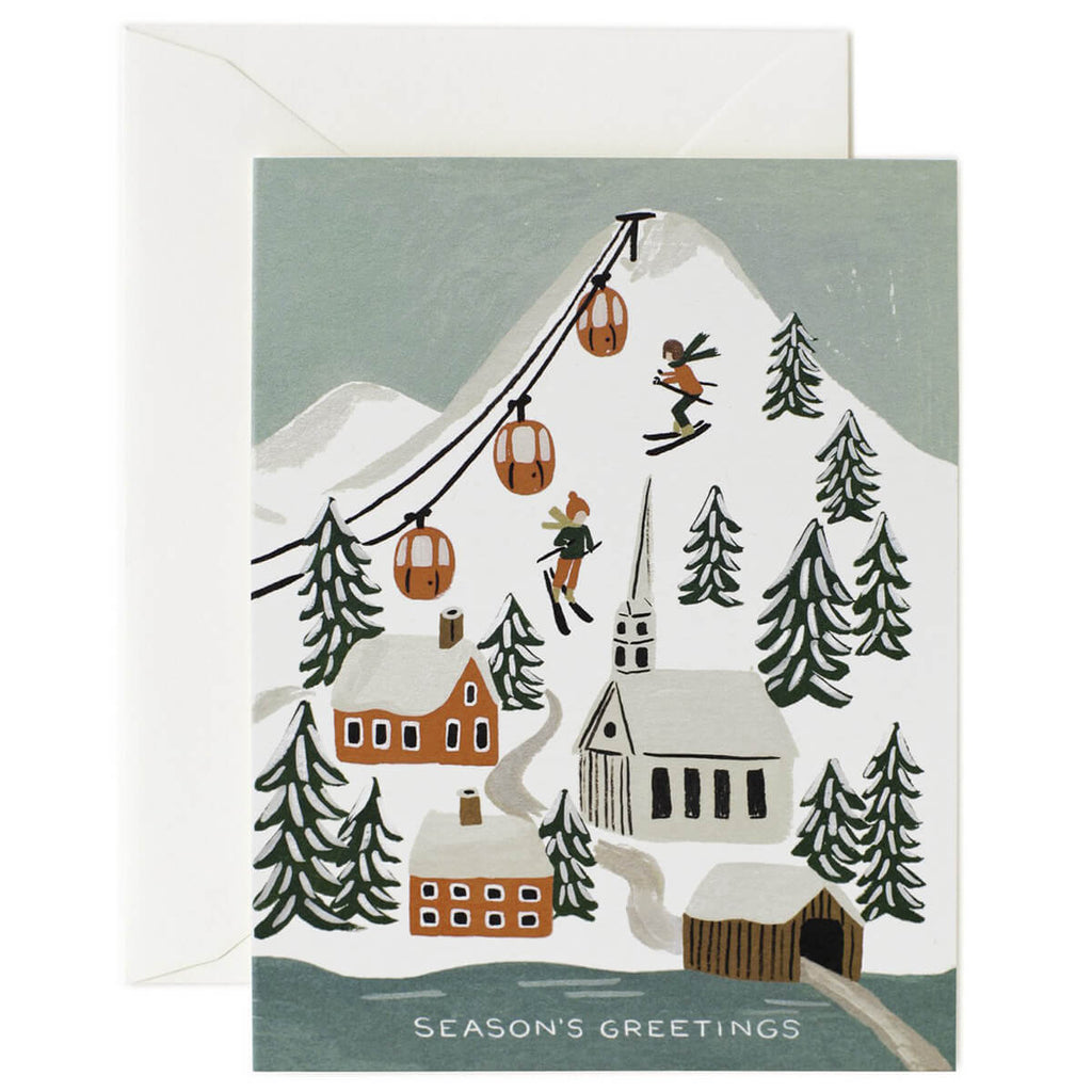 Holiday Snow Scene Christmas Greetings Card By Rifle Paper Co.