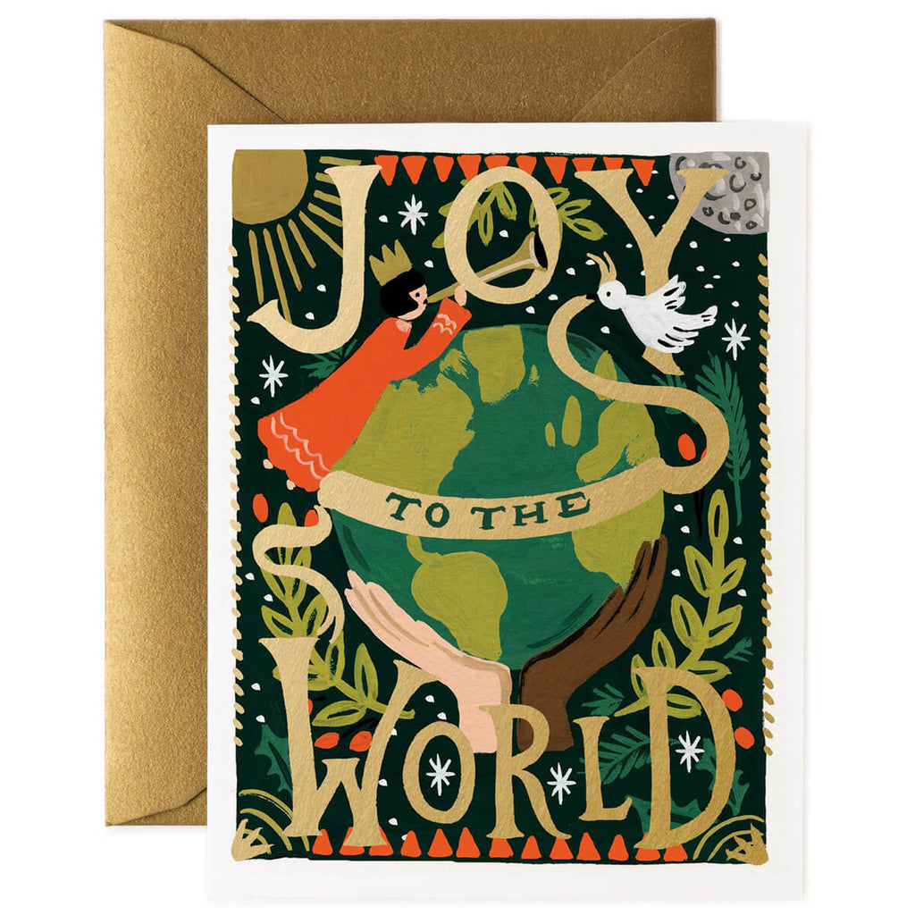 Joy To The World Christmas Greetings Card By Rifle Paper Co.