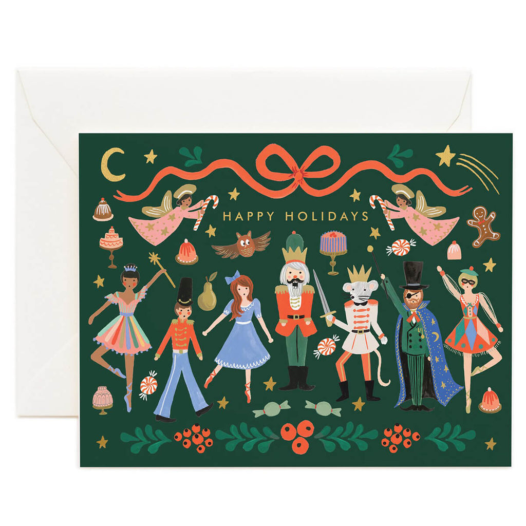 Nutcracker Ballet Christmas Greetings Card By Rifle Paper Co.