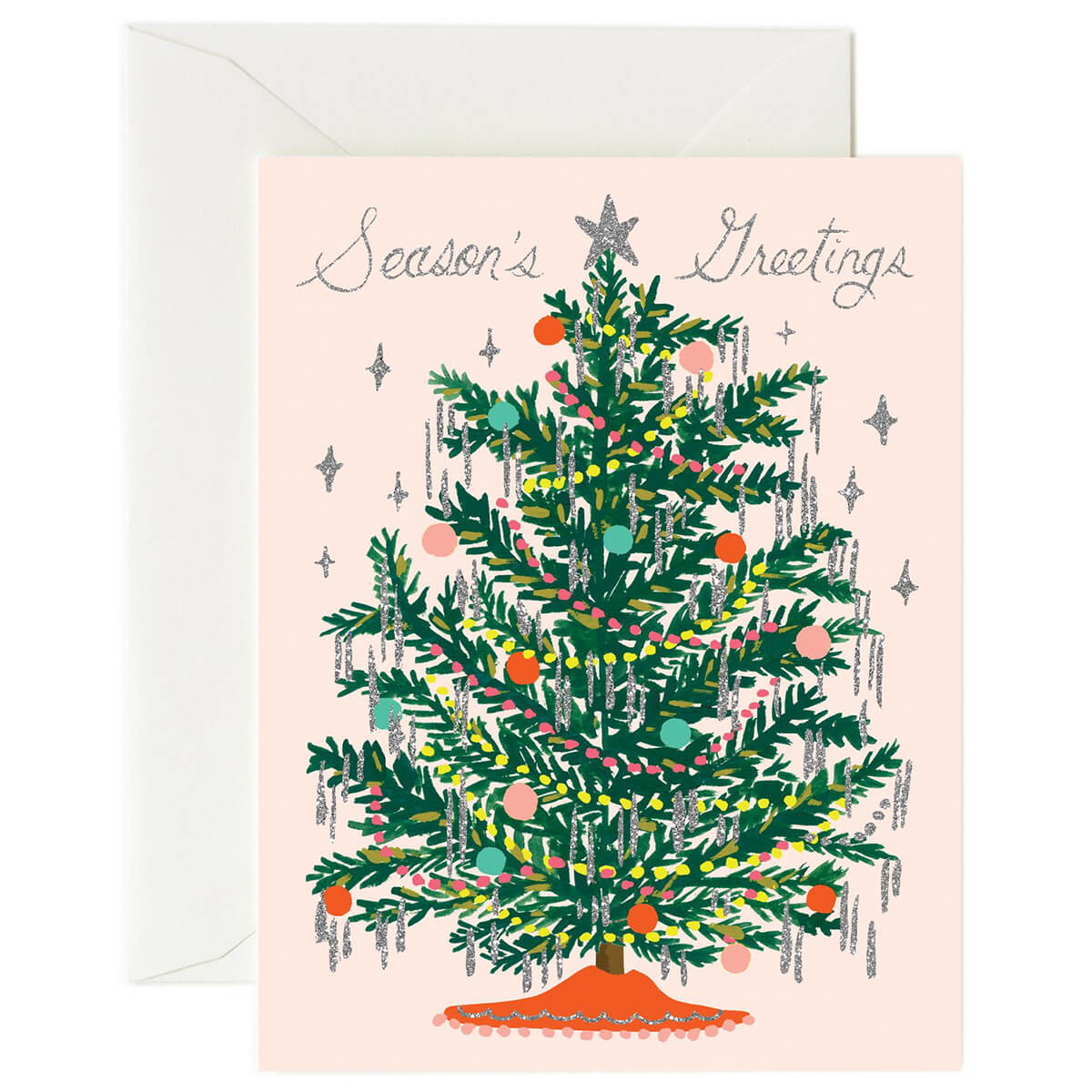 Tinsel Tree Christmas Greetings Card By Rifle Paper Co.