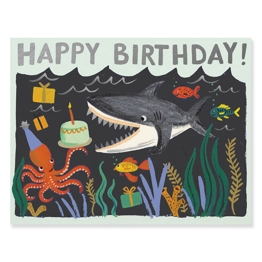 Shark Birthday Greetings Card By Rifle Paper Co.
