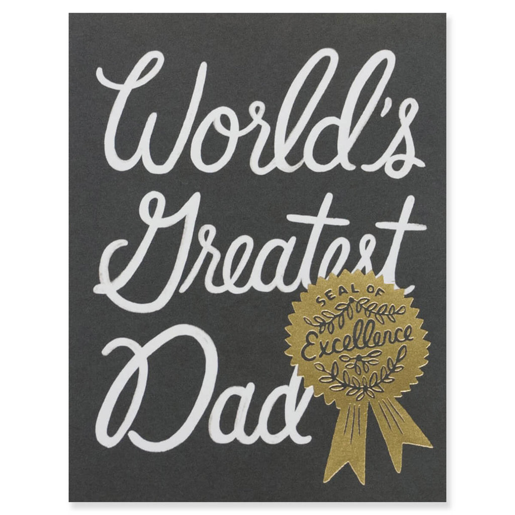 World's Greatest Dad Greetings Card By Rifle Paper Co.