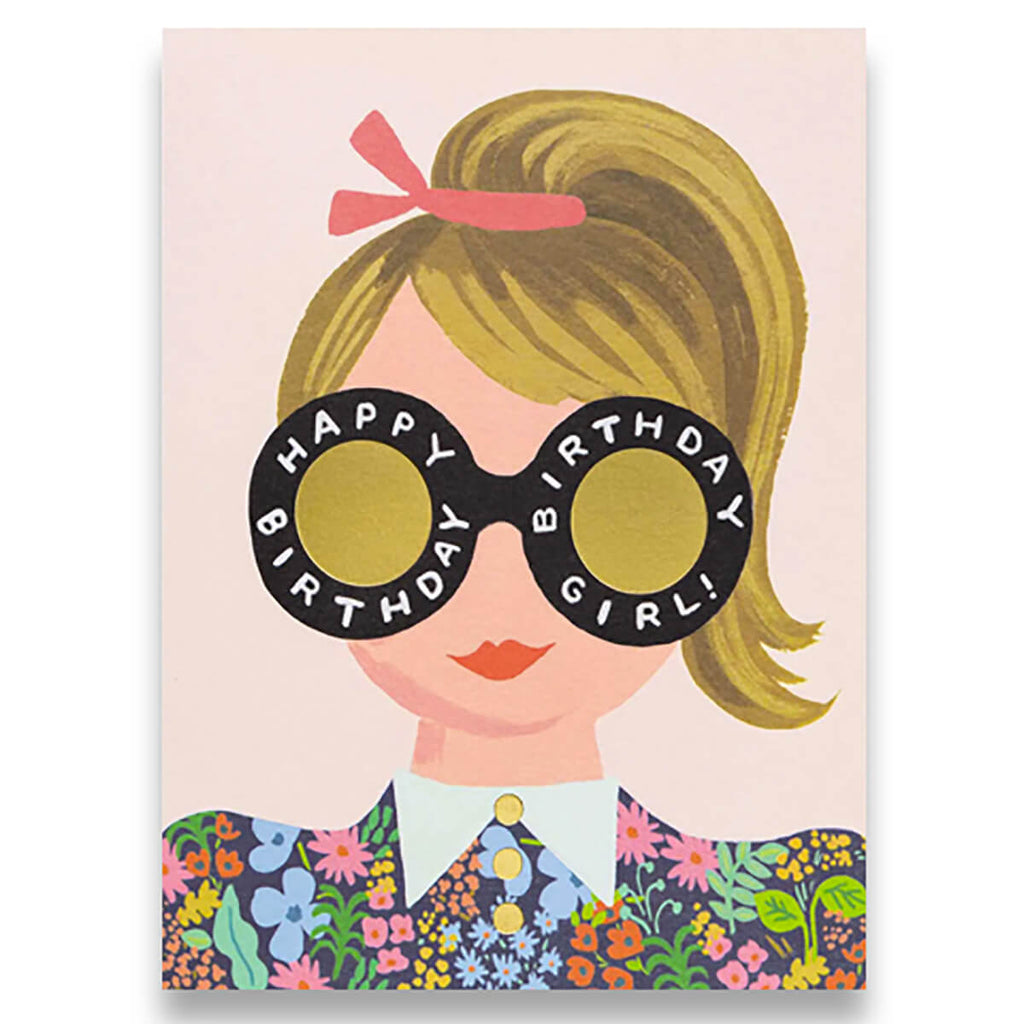 Meadow Birthday Girl Greetings Card By Rifle Paper Co.