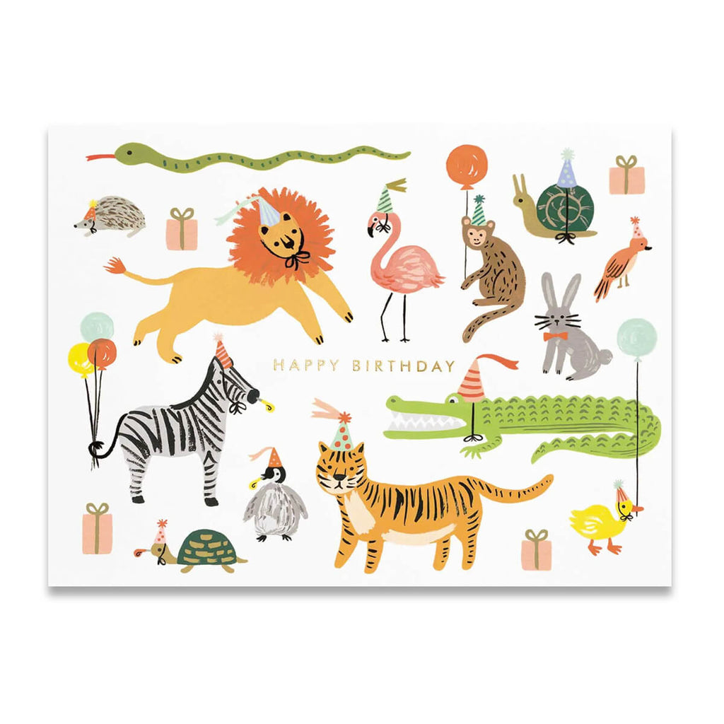 Party Animals Greetings Card By Rifle Paper Co.