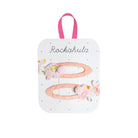 Hoppy Bunny Hair Clips in Bloom Print by Rockahula