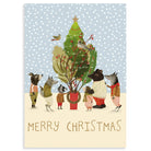Christmas Procession Christmas Greetings Card By Roger La Borde