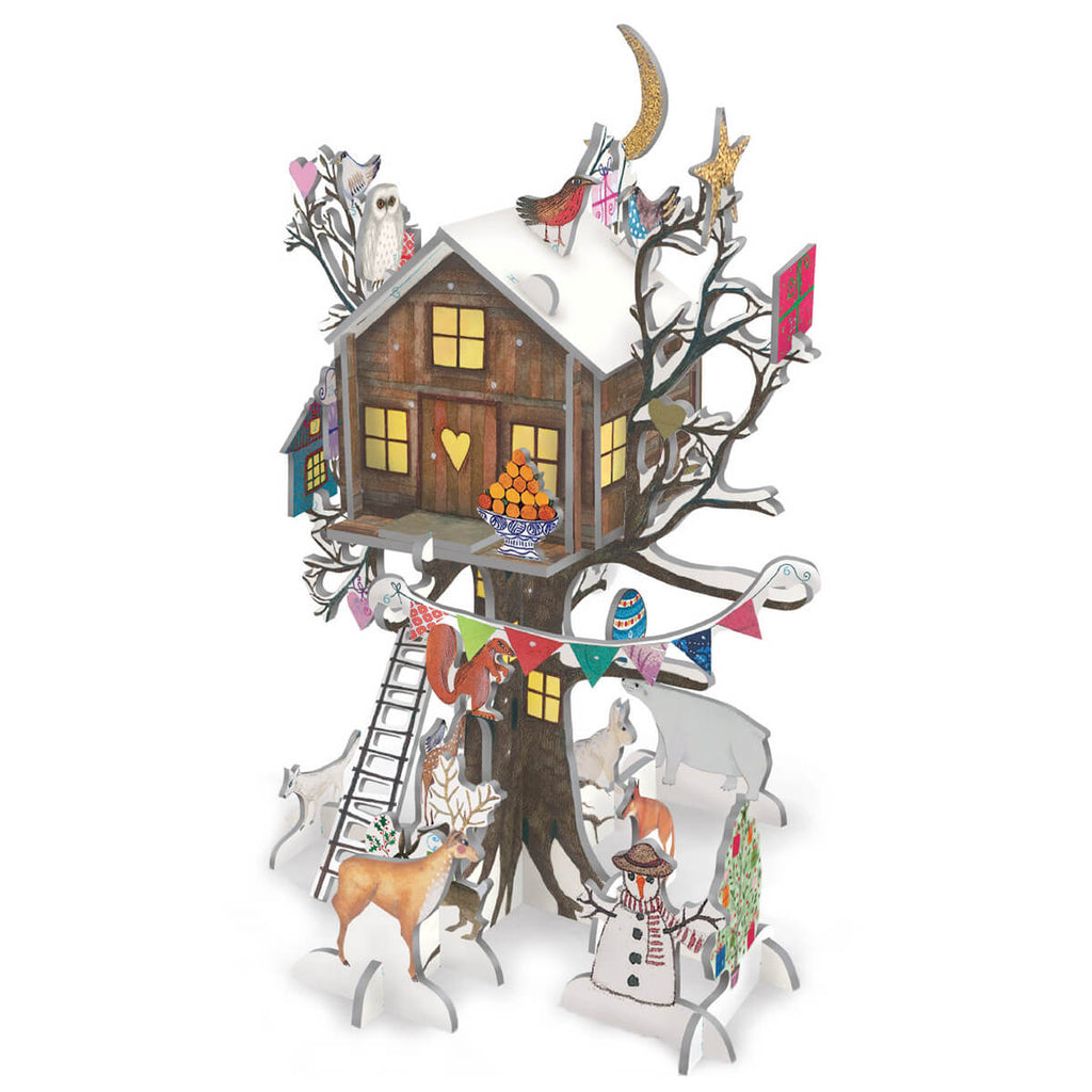 Christmas Treehouse Pop And Slot 3D Advent Calendar by Roger La Borde