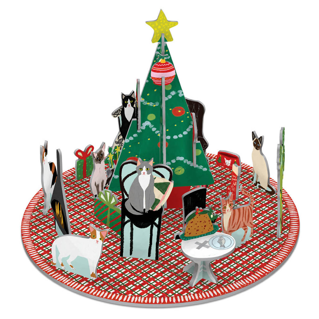 Fireside Cats Pop And Slot 3D Advent Calendar by Roger La Borde
