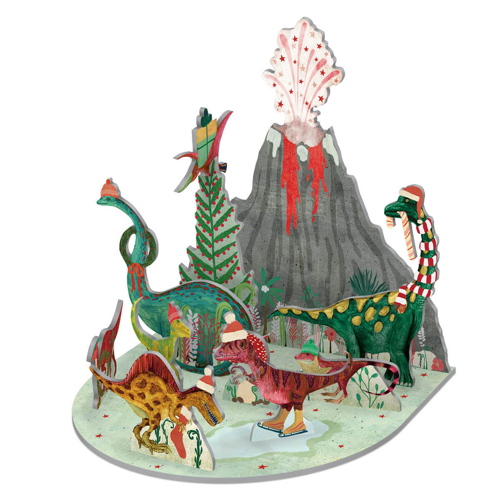 Make Your Own Dinosaur Volcano: The Epoch Before Christmas Pop And Slot 3D Christmas Scene by Roger La Borde