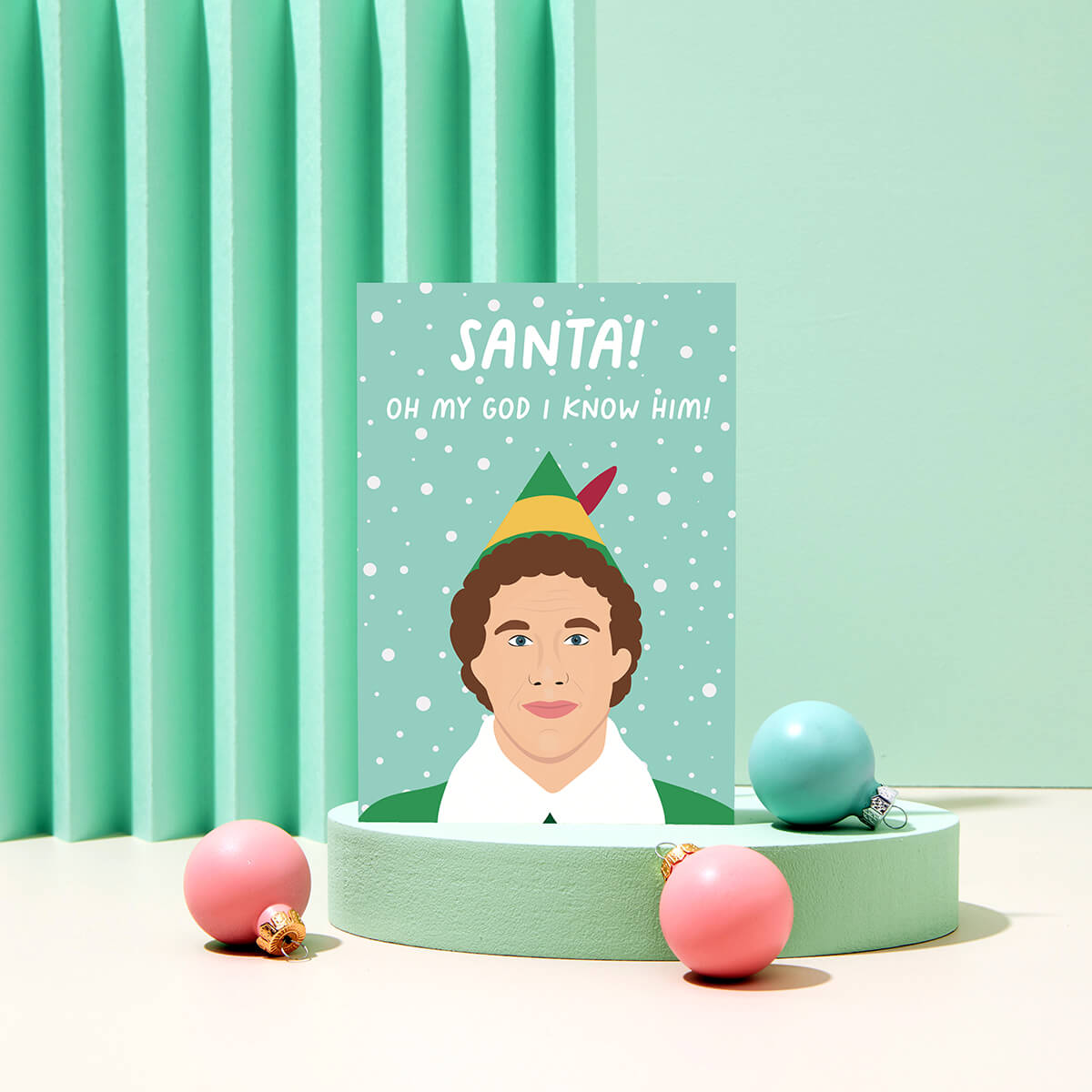 Santa! Elf Christmas Greetings Card by Rumble Cards – Junior Edition