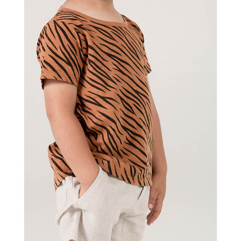 Tiger Stripe Baby T Shirt by Rylee + Cru - Last One In Stock - 18-24 Months