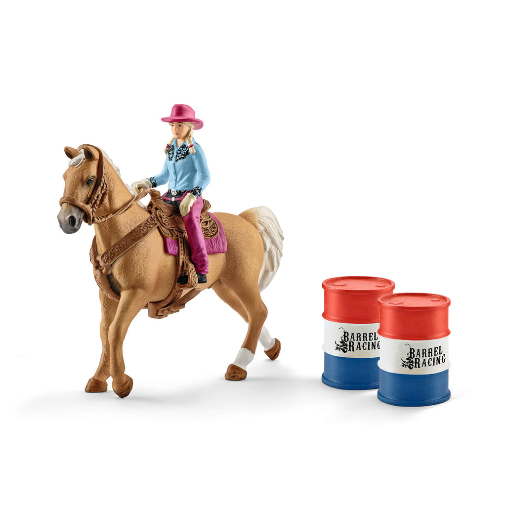 Barrel Racing with Cowgirl by Schleich