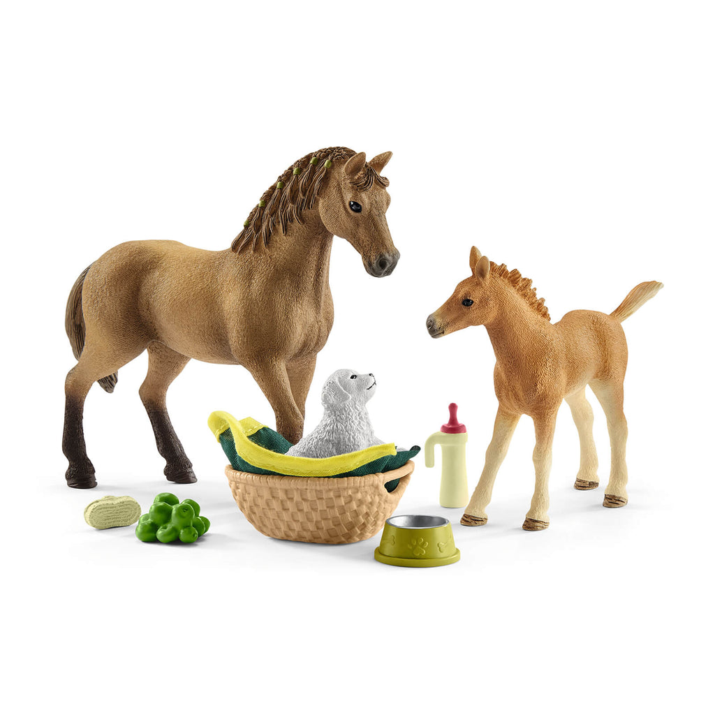 Horse Club Sarah’s Baby Animal Care Set by Schleich