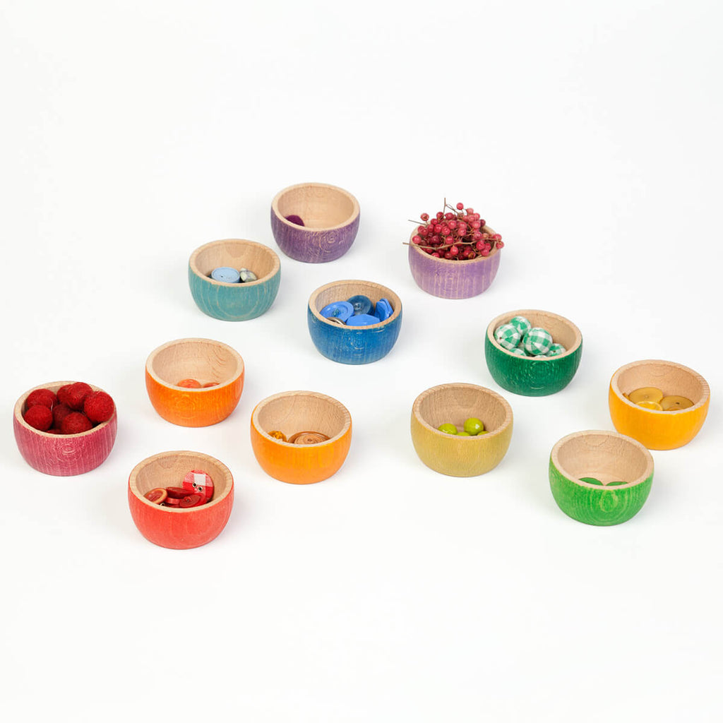 12 Rainbow Bowls by Grapat
