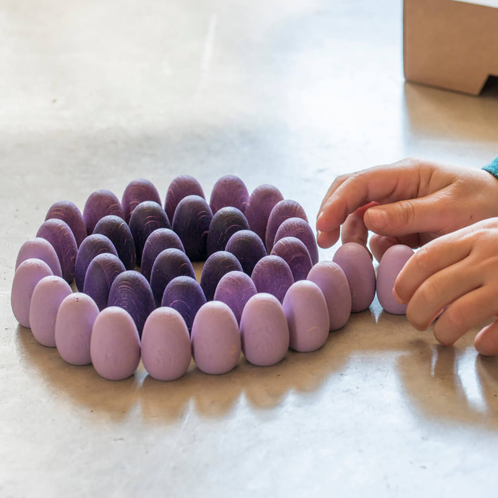 Mandala Purple Eggs by Grapat