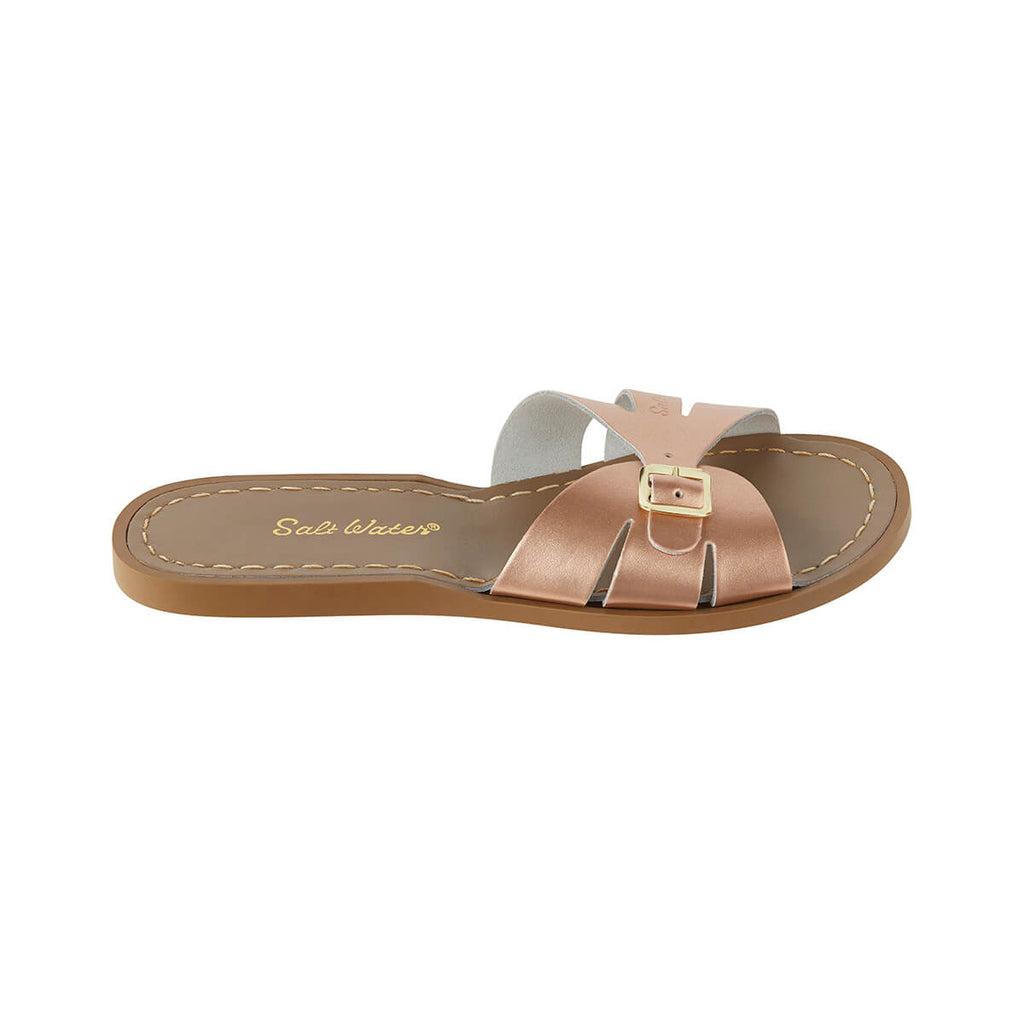Classic Adult Slides in Rose Gold by Salt-Water