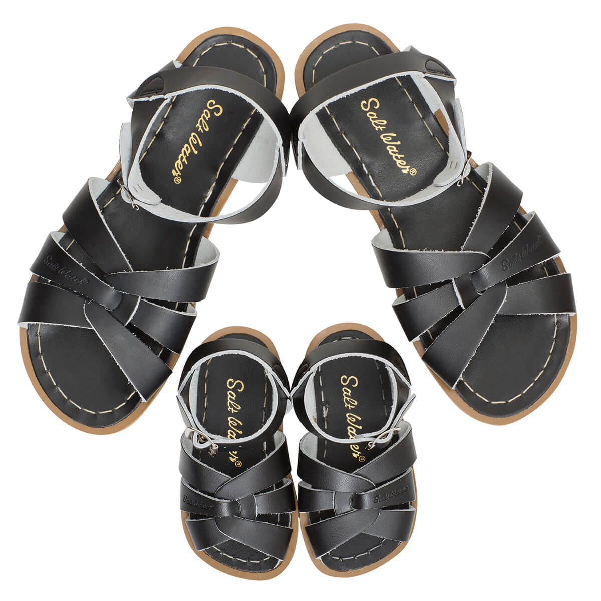 Original Adult Sandals in Black by Salt-Water