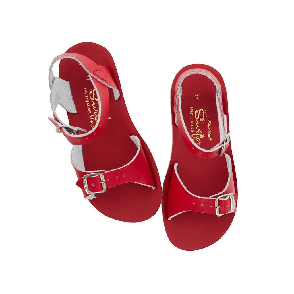 Surfer Sandals in Red by Salt-Water