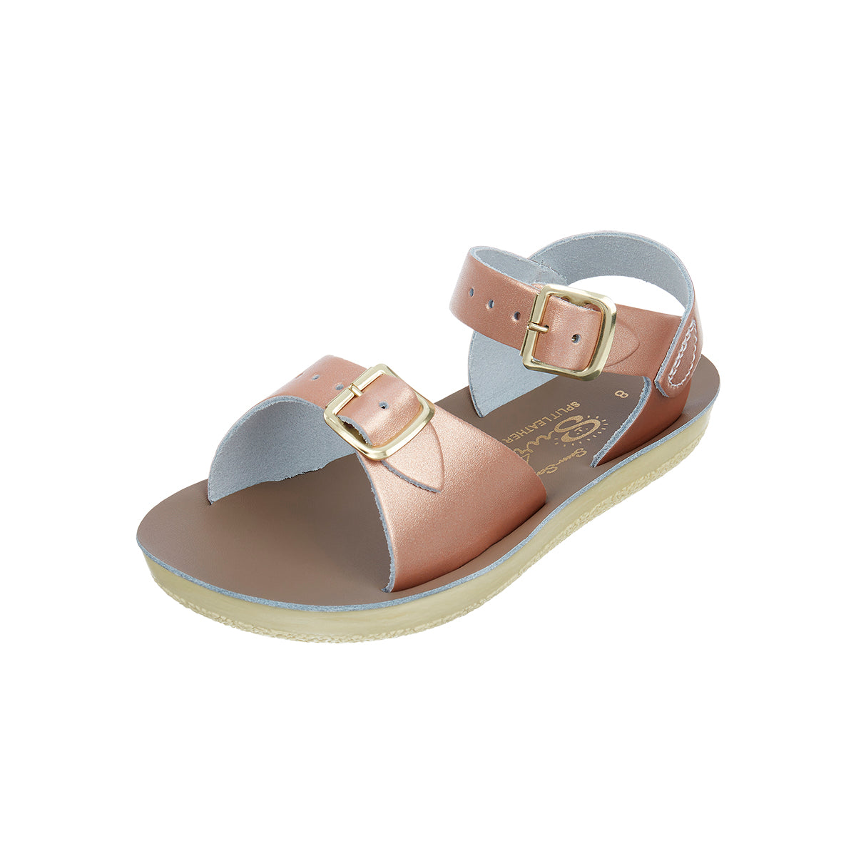 Surfer Sandals in Rose Gold by Salt-Water