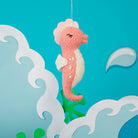 Pink Seahorse Hanging Christmas Felt Decoration by Sass & Belle