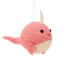 Pink Narwhal Hanging Christmas Felt Decoration by Sass & Belle