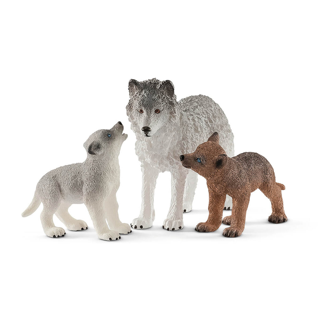 Mother Wolf With Pups by Schleich
