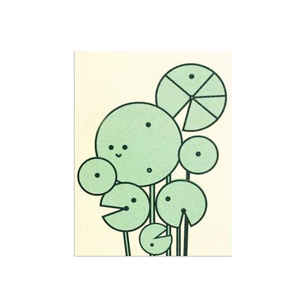 Chinese Money Plant Mini Greetings Card by Scout Editions