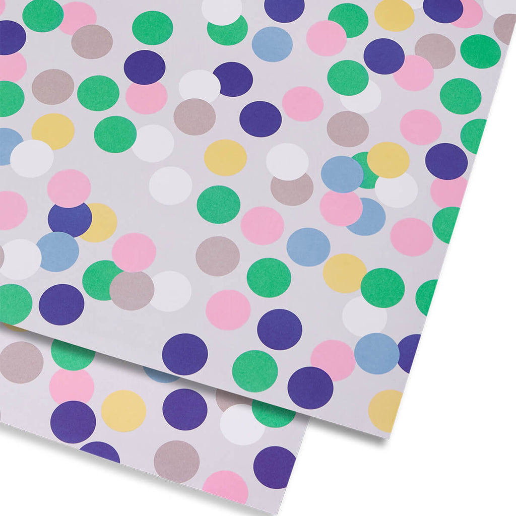 Shiki Blue Dots Gift Wrap by Kelly Hyatt for Lagom Design