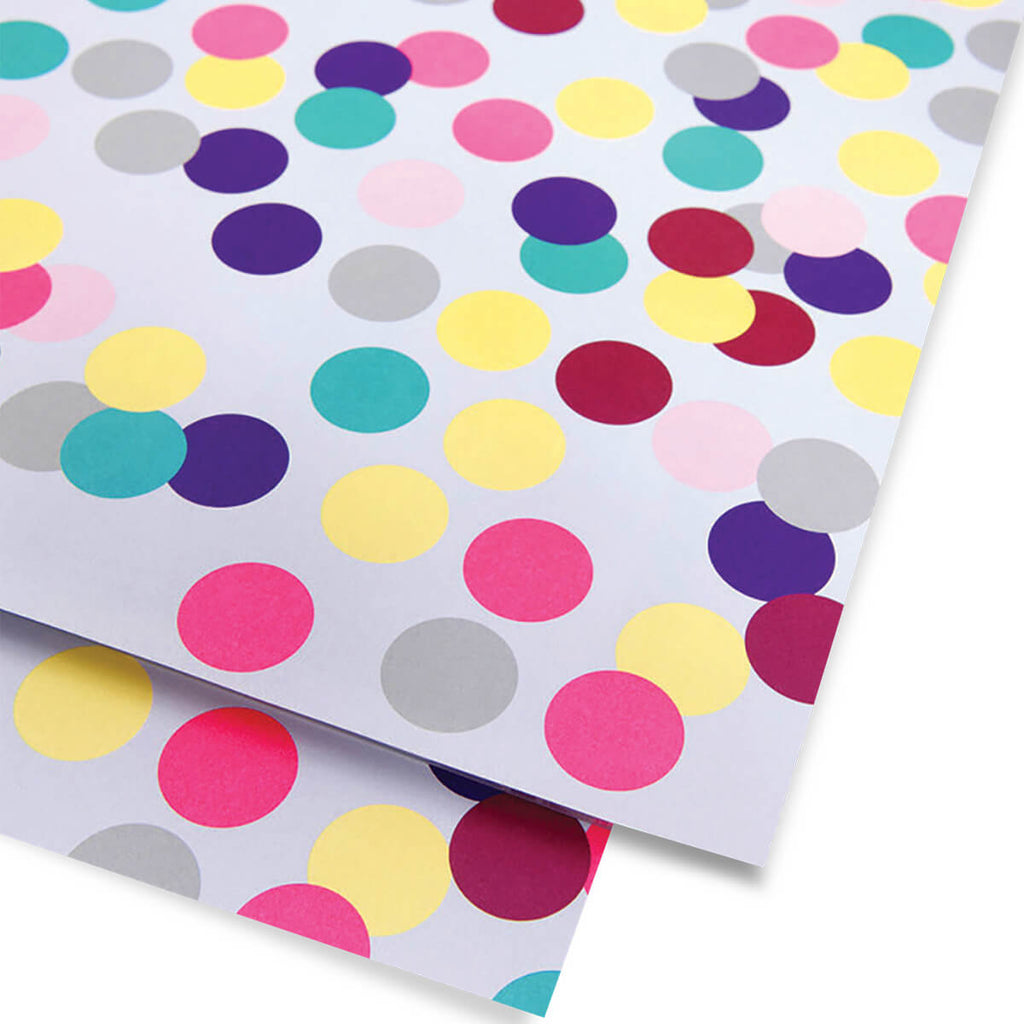 Shiki Multicolour Dots Gift Wrap by Kelly Hyatt for Lagom Design