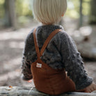 Footed Tights With Braces in Cinnamon by Silly Silas