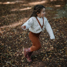 Footed Tights With Braces in Cinnamon by Silly Silas