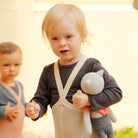 Footed Tights With Braces in Cream Blend by Silly Silas