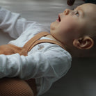 Footed Tights With Braces in Light Brown by Silly Silas