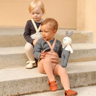 Footed Tights With Braces in Light Brown by Silly Silas