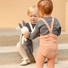 Footed Tights With Braces in Light Brown by Silly Silas