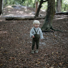 Footed Tights With Braces in Olive by Silly Silas