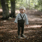 Footed Tights With Braces in Olive by Silly Silas