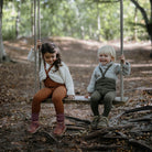 Footed Tights With Braces in Olive by Silly Silas