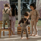 Footless Tights With Braces in Charcoaly Brown by Silly Silas