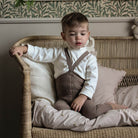 Footless Tights With Braces in Cacao Blend by Silly Silas