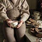 Footless Tights With Braces in Cacao Blend by Silly Silas