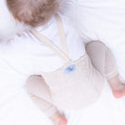 Footless Tights With Braces in Cream Blend by Silly Silas