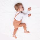 Footless Tights With Braces in Light Brown by Silly Silas