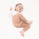 Footless Tights With Braces in Light Brown by Silly Silas