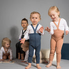 Footless Tights With Braces in Light Brown by Silly Silas