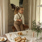 Footless Tights With Braces in Peanut Blend by Silly Silas