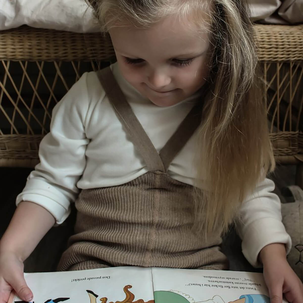 Footless Tights With Braces in Peanut Blend by Silly Silas