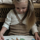 Footless Tights With Braces in Peanut Blend by Silly Silas